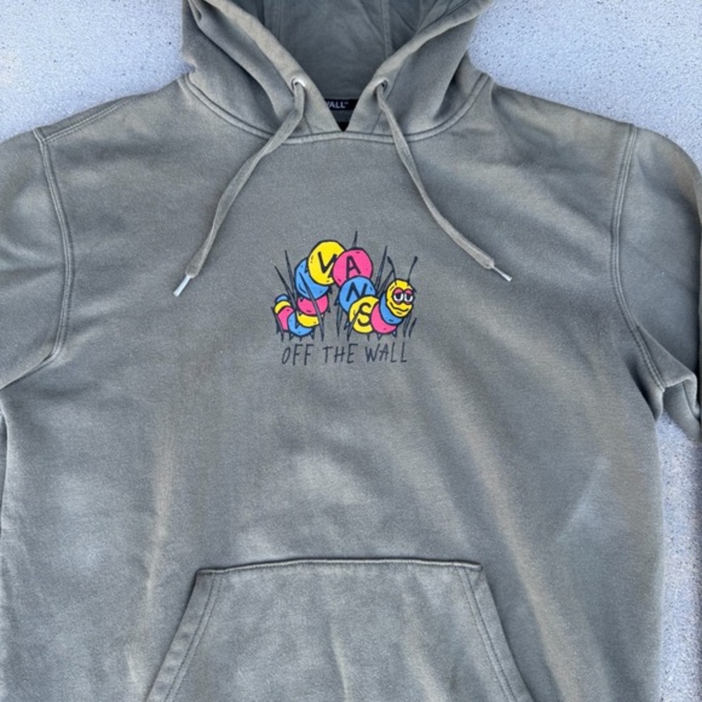 Vans Hoodie Mens Med Pullover Skateboard Streetwear Skate Graphic Casual Sweater